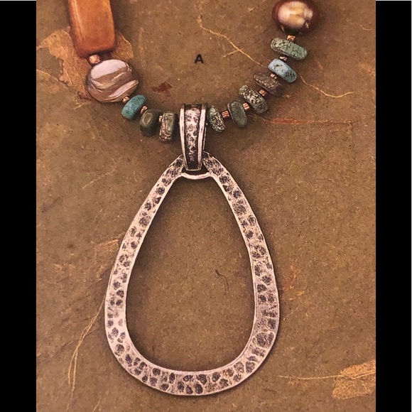 Silpada Hammered Oxidized Sterling Silver Necklace. - Picture 2 of 5